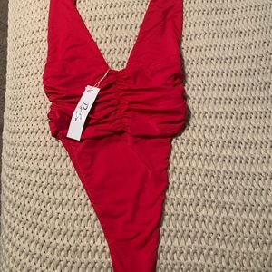 Riot Swim red one piece